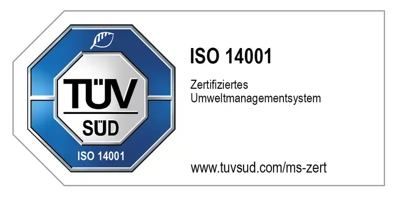 TUEV Siegel ISO 14001