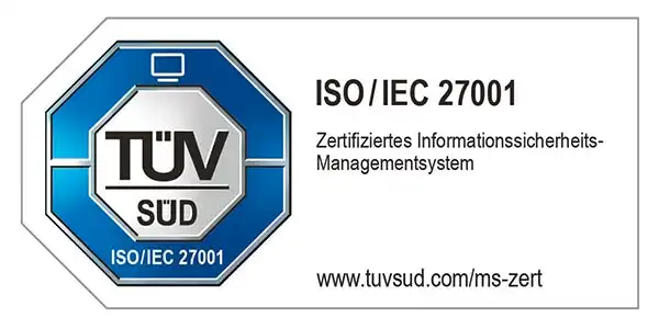 TUEV Siegel ISO 27001